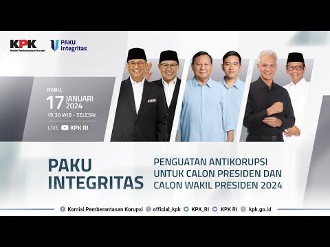 LIVE Penguatan Integritas Antikorupsi Capres-Cawapres dengan KPK