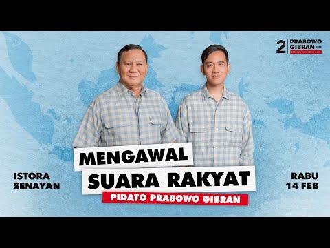 LIVE Pidato Politik Prabowo Subianto