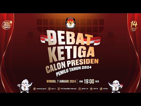 LIVE Debat Ketiga Capres Soal Pertahanan, Keamaman dan Geopolitik Global