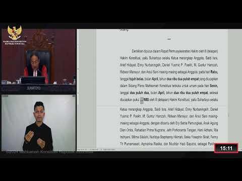 LIVE Sidang Putusan MK Hasil Gugatan Pilpres 2024