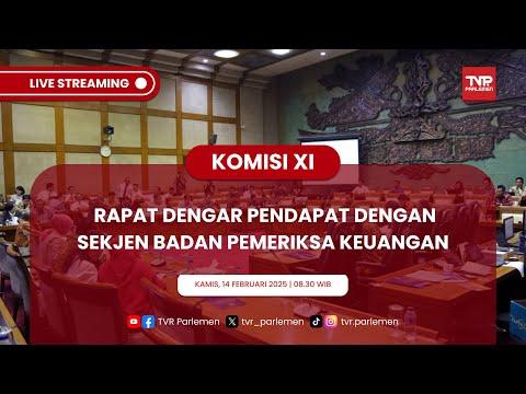 KOMISI XI DPR RI RAPAT DENGAR PENDAPAT DENGAN SEKJEN BADAN PEMERIKSA KEUANGAN