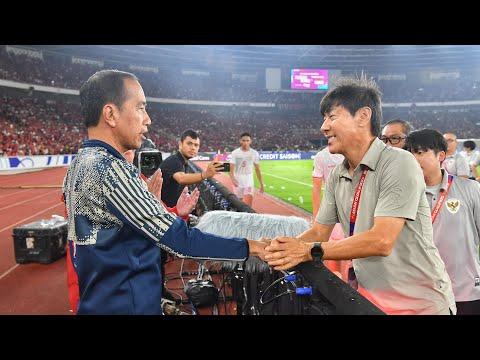 Presiden Jokowi Happy Timnas Indonesia Tahan Imbang Australia