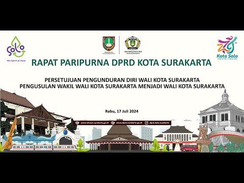 Gibran Bacakan Surat Pengunduran Diri di DPRD Surakarta