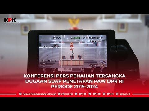 Konferensi Pers Penahan Tersangka Dugaan Suap Penetapan PAW DPR RI 2019-2024