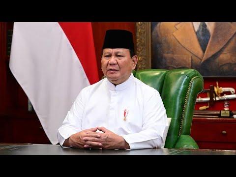 Presiden Prabowo Ucapkan Selamat Hari Raya Idulfitri 1446 Hijriah, 30 Maret 2025