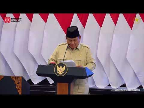 Presiden Prabowo Meluncurkan Logo dan Tema Hari Ulang Tahun ke-80 Kemerdekaan RI