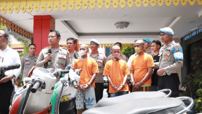 Dorr! Polisi Tembak Kaki Pelaku Curanmor di Tanjungpinang