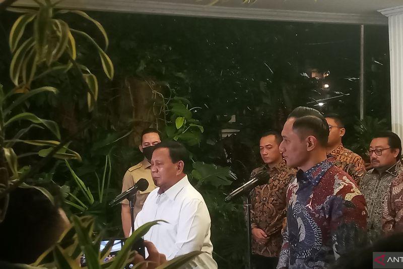 Prabowo: Gerindra-Demokrat Punya Banyak Persamaan Ideologi dan Visi