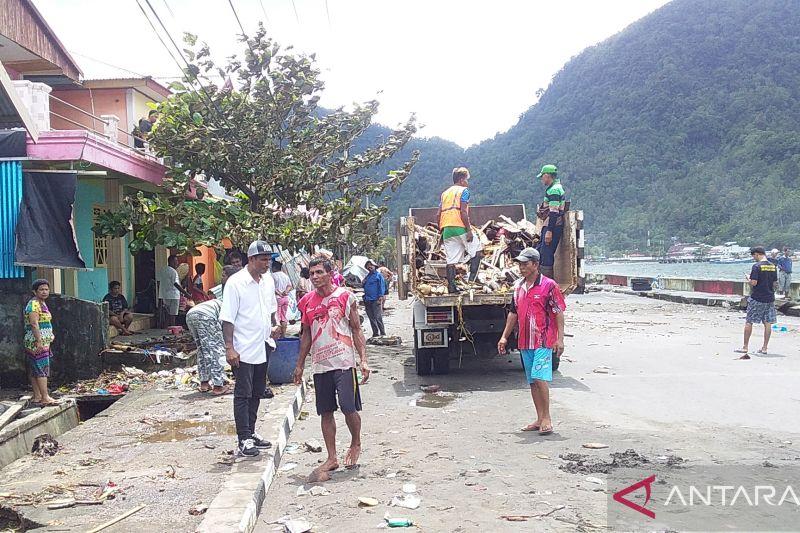 Gelombang Pasang Landa Sangihe, Ratusan Rumah Warga Terendam