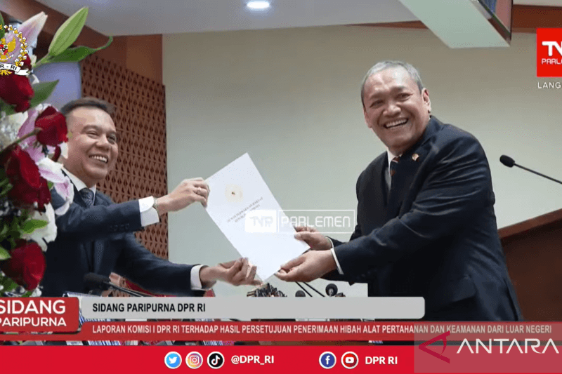 Sah! Rapat Paripurna DPR Setujui Hibah Alpalhankam dari Australia