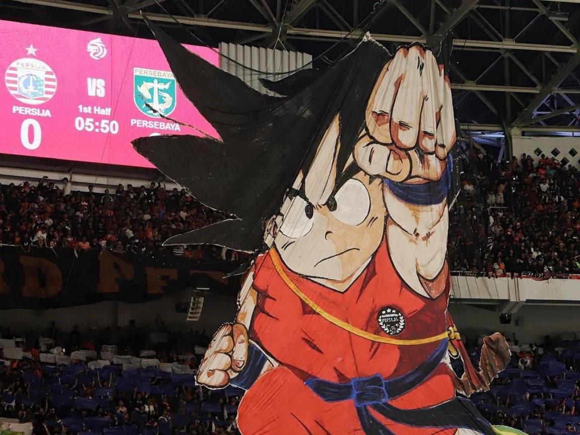 'Son Goku' Ikut Nonton Laga Persija versus Persebaya
