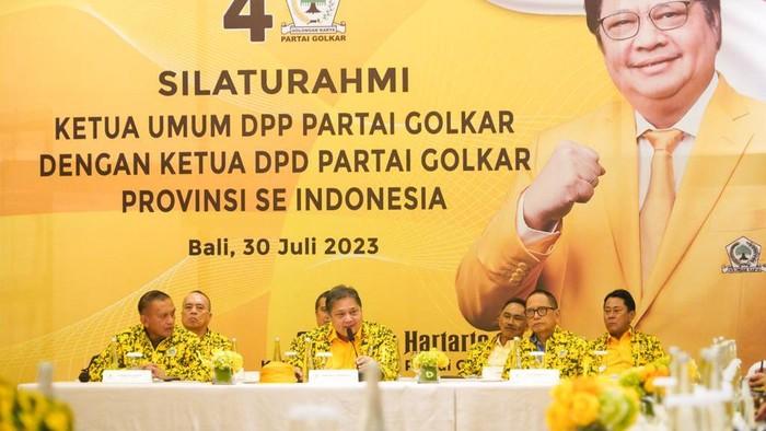 Airlangga Kumpulkan 38 Ketua DPD, Maman: Beberapa Dorong Golkar Koalisi dengan Gerindra