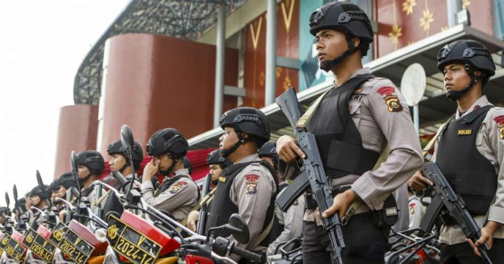Personil Gabungan TNI-Polri dan Pemda Amankan Sidang Tahunan MPR-DPR Hari Ini