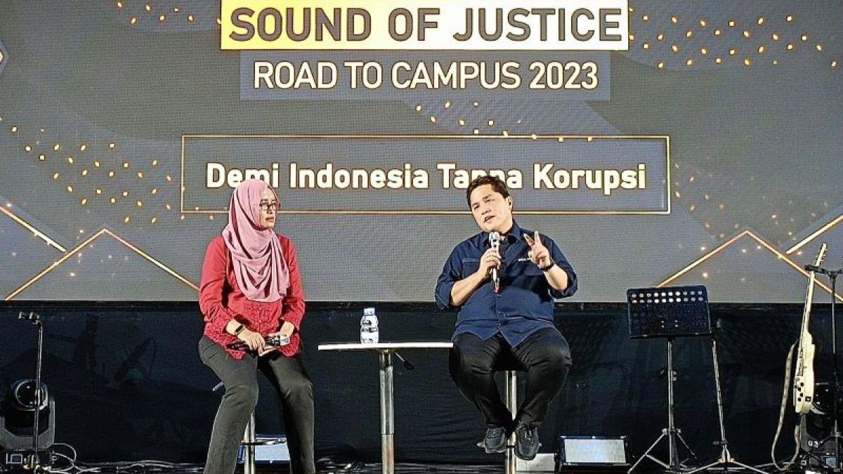Erick Thohir Pamer Giat 'Bersih-bersih' di BUMN ke Mahasiswa UNAIR