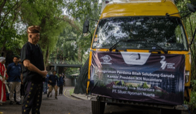 Peran PT Pos Kirim Logam Kuningan Percantik Fasad Istana Kepresidenan di IKN