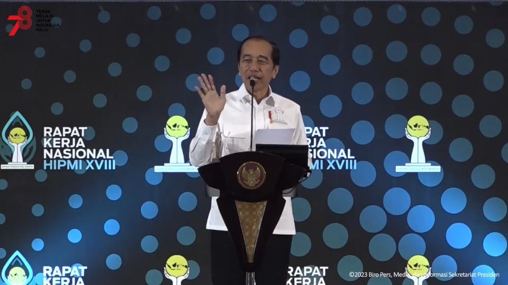 Presiden Jokowi Ngaku Kader HIPMI 'Kampung'