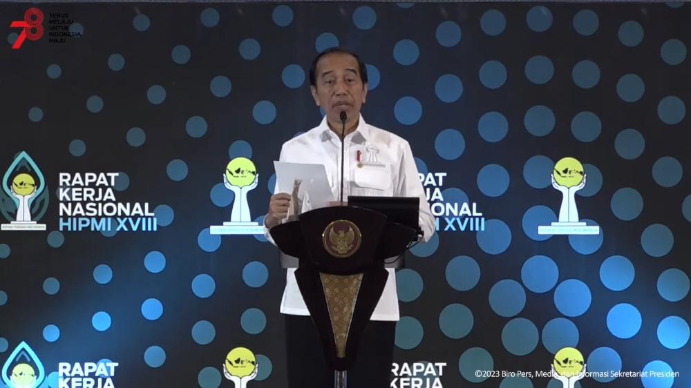 Jokowi Gak Masalah Cawe-cawe di HIPMI