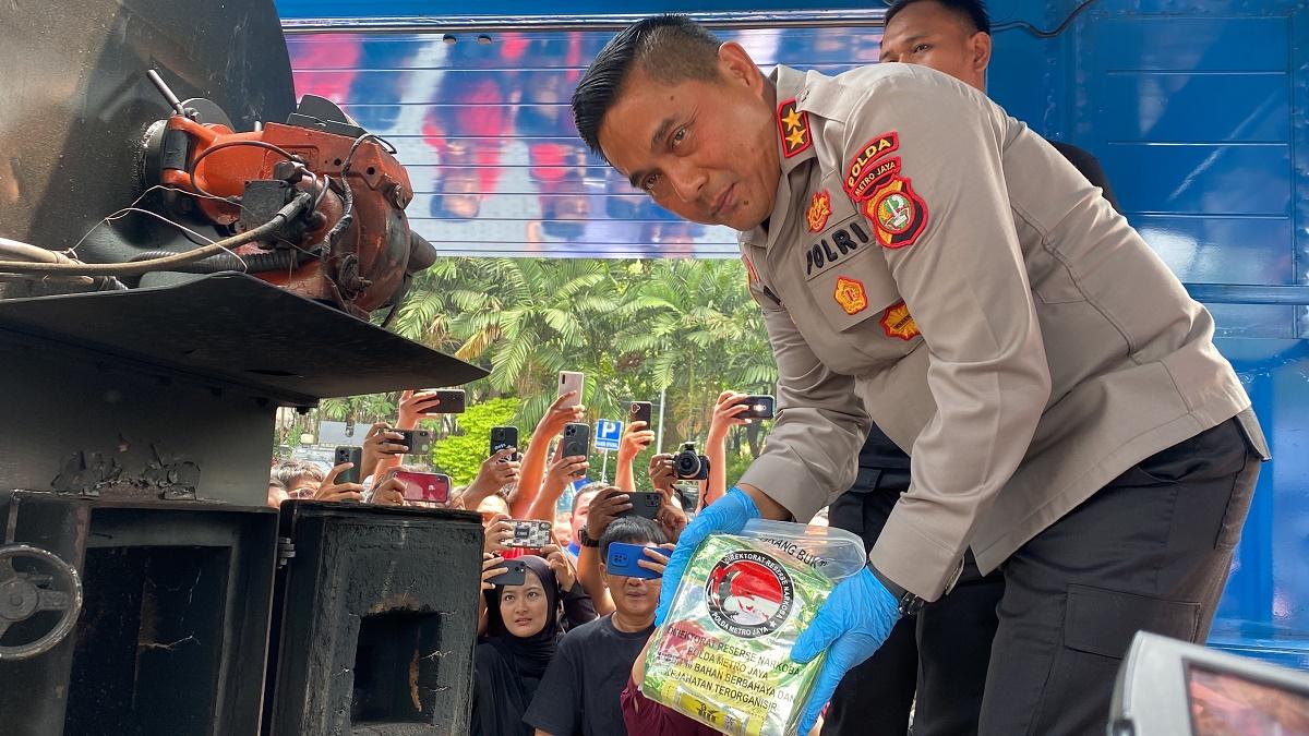 Polda Metro Jaya Basmi Ratusan Kilogram Narkoba Hasil Pengungkapan Juli-September
