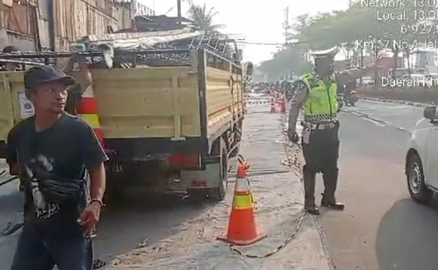 Ada Pengecoran Jalan di Kalideres arah Cengkareng, Polisi Imbau Cari Jalur Lain