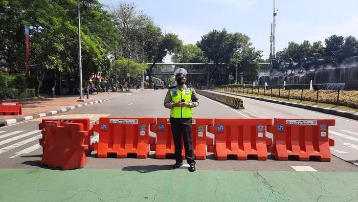 Kawal Sidang Putusan, RIbuan Aparat Siagakan Pengamanan di Sekitar Gedung MK
