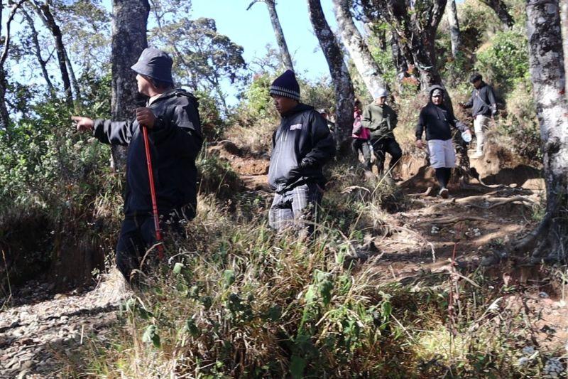 Polisi dan BNN Patroli Antisipasi Tanaman Narkotika di Gunung Cikuray