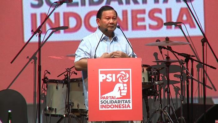 Canda Prabowo Disebut Udah Tua di Deklarasi PSI: Enak Aja Lo