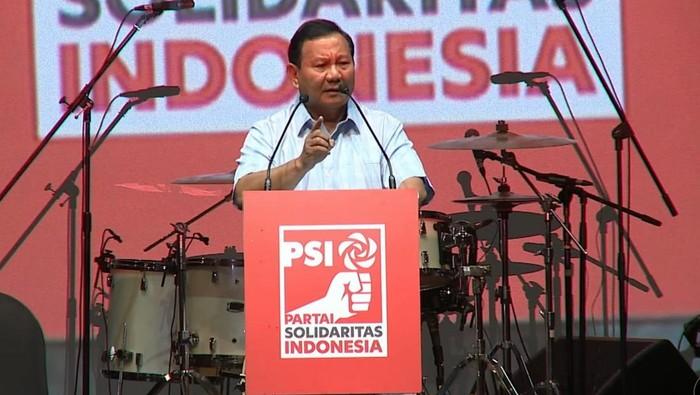 Prabowo Nilai PSI Partai Happy: Banyak Anak Mudanya