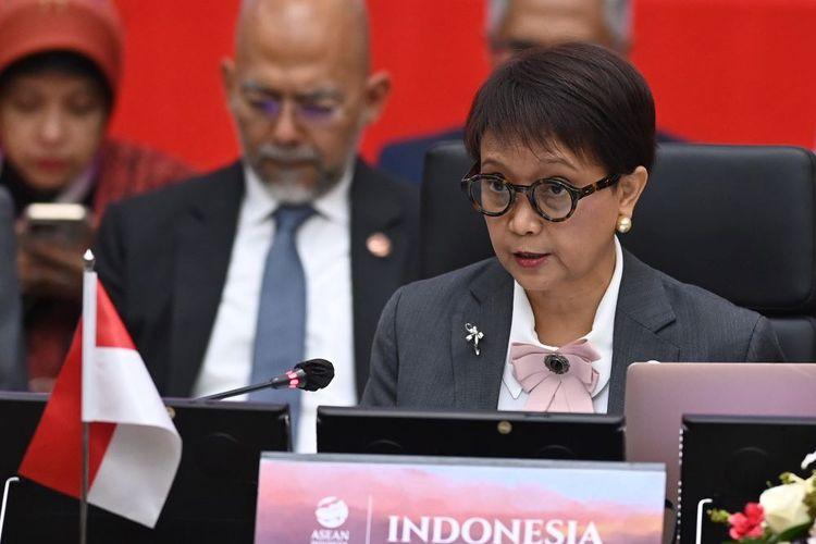 Menlu RI Bersuara Lantang Serukan Penghentian Perang di Gaza