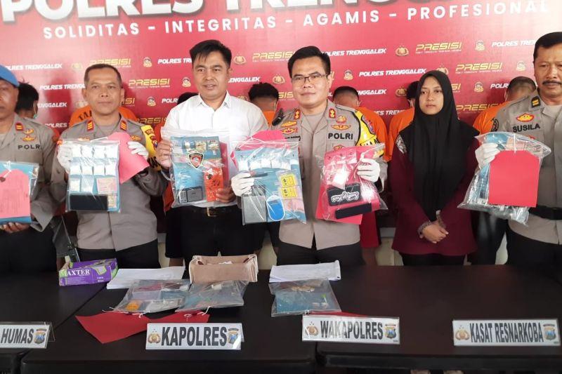 Polres Trenggalek Tangkap 11 Pengedar Narkoba, Sita Sabu hingga Pil Double L