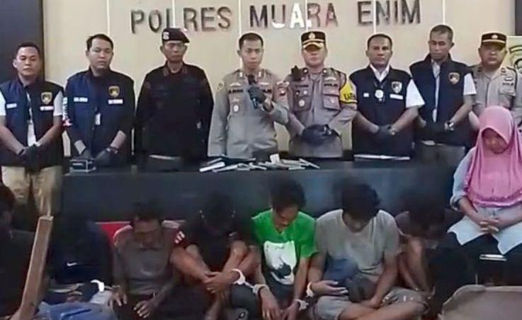 30 Penambang Batu Bara Ilegal di Muara Enim Ditangkap