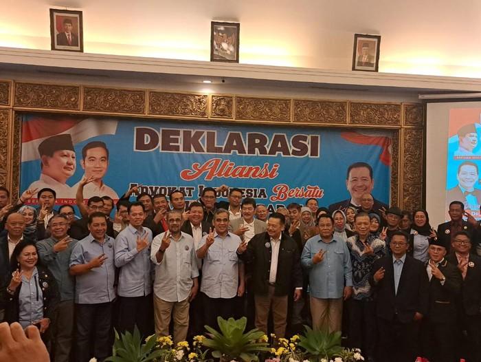 Dihadiri 500 Advokat Muda hingga Senior, Ketua AAIB Jabar Otto Hasibuan Pimpin Deklarasi Prabowo-Gibran