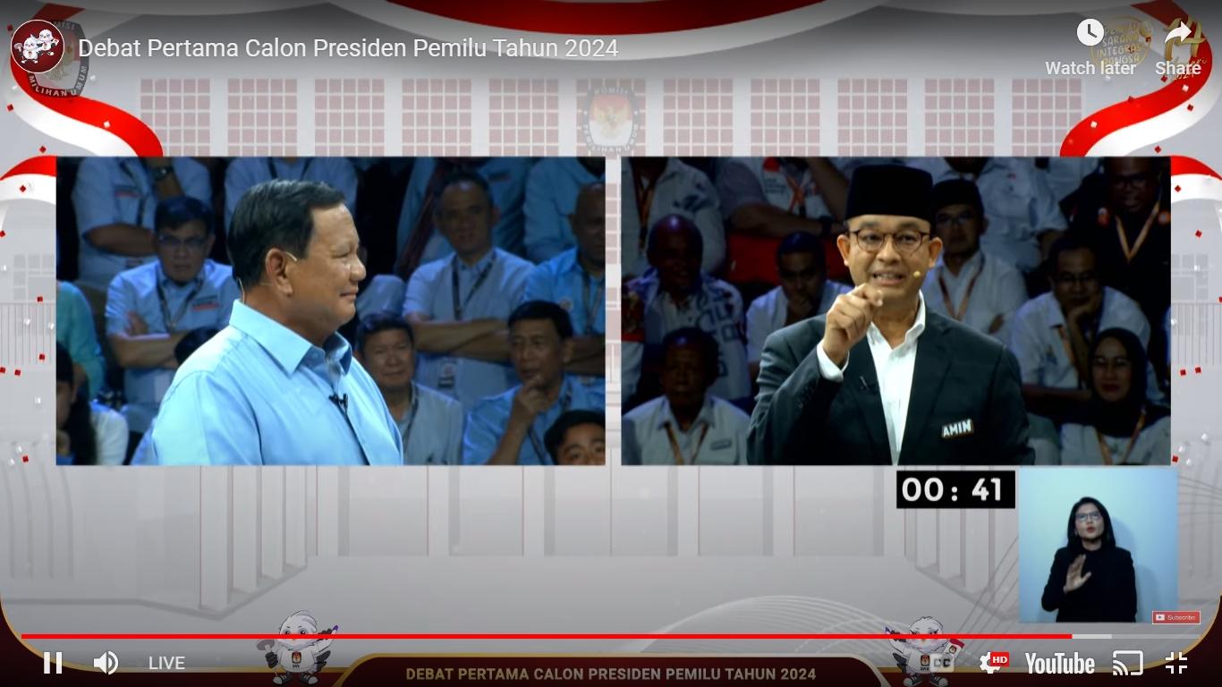 Debat Sengit Anies-Prabowo Singgung Masalah HAM di Papua