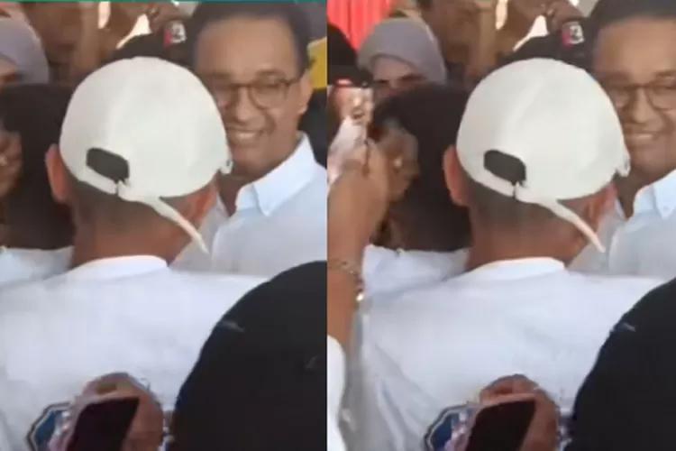 Geger Anies Baswedan Kena 'Tampol' Pria Bertopi Putih saat Kampanye di Pontianak