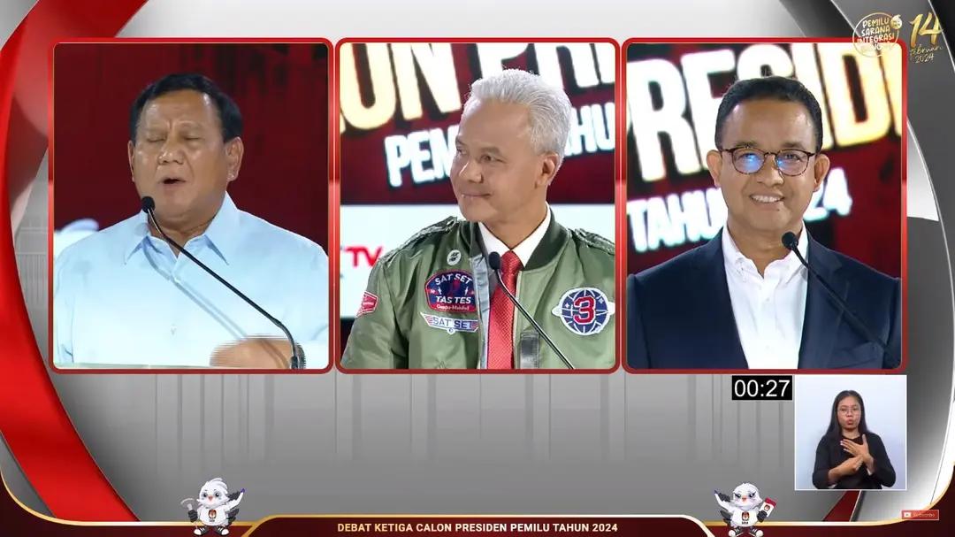 Simpati Warga ke Prabowo Usai 'Dirujak' Anies-Ganjar