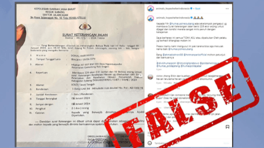 Polisi Pastikan Surat Jalan Truk Pengirim Ratusan Anjing Palsu
