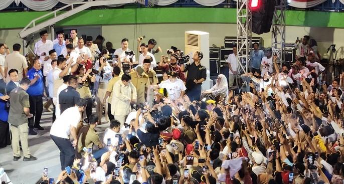 Prabowo Tutup Kampanye 3 Provinsi di Bangka Belitung: Kalau Difitnah Jogetin Saja