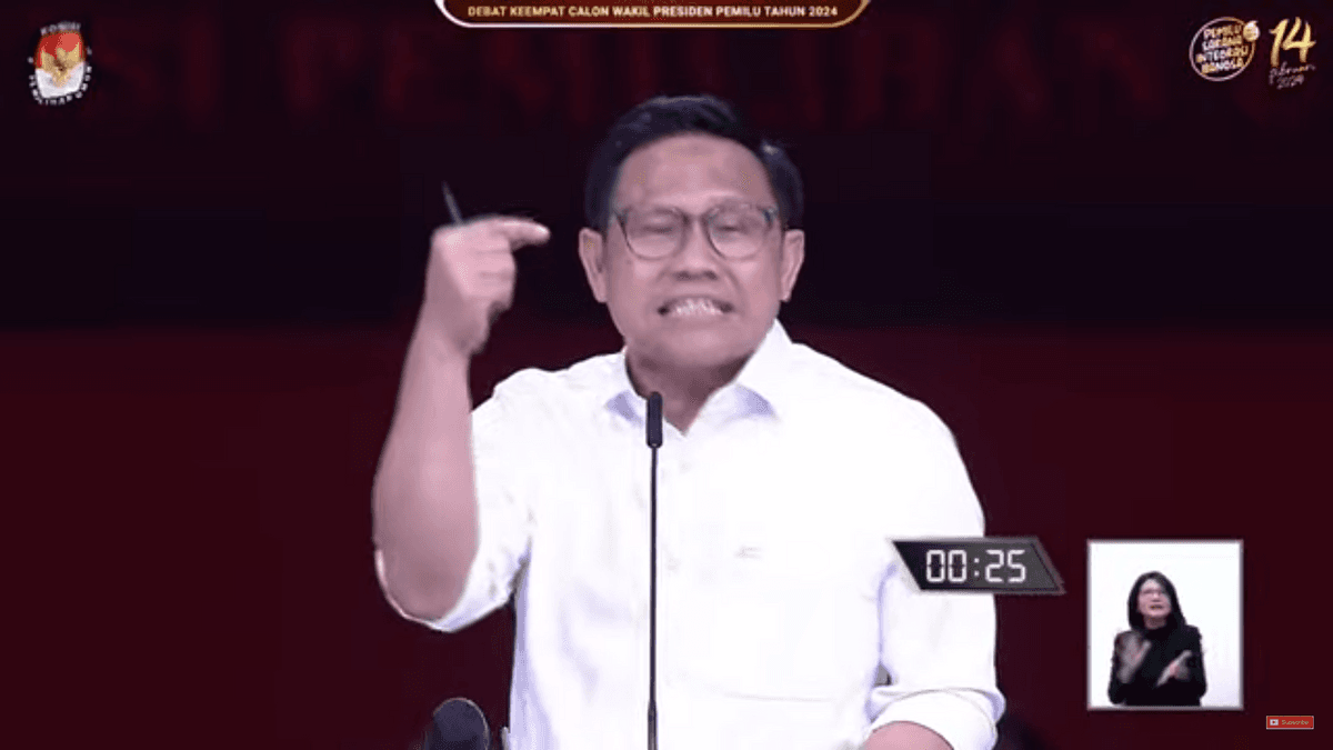 Debat Keempat, Cak Imin 'Colek' Pemerintah Minta Pembangunan Libatkan Rakyat