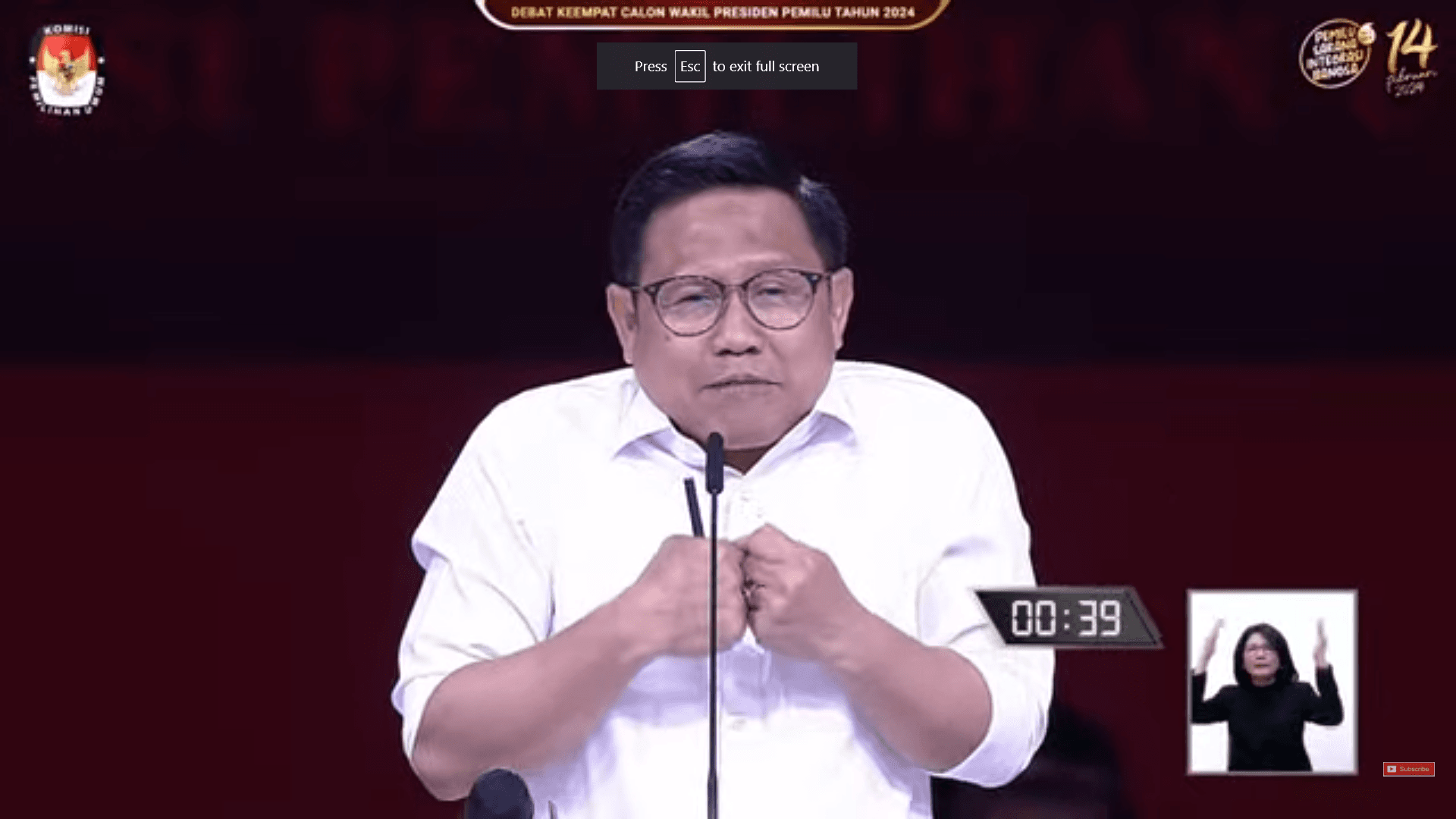 Closing Statement! Cak Imin Nilai Pembangunan Berkelanjutan Tak Ada Satupun yang Ditinggalkan