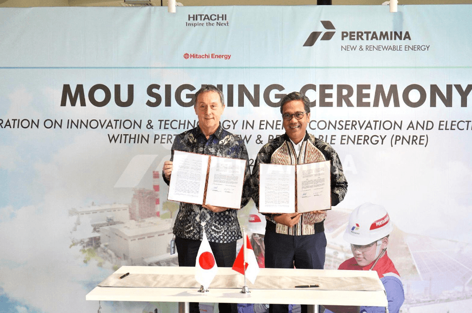 Kembangkan Teknologi Konversi Energi, Pertamina NRE Gandeng Hitachi Energy