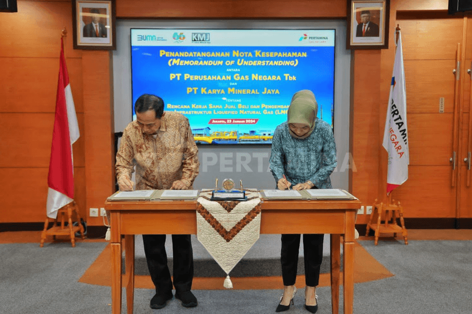 Teken MoU, PGN Dapat Komitmen Pasokan LNG dari Karya Mineral Jaya