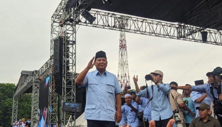 Ulama dan Santri Bersalawat Bersama Sambut Prabowo di Serang