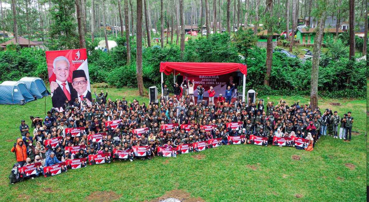 Satukan Ikrar dan Kekuatan, 800 Relawan Ganjar-Mahfud Gelar Jambore di Lembang