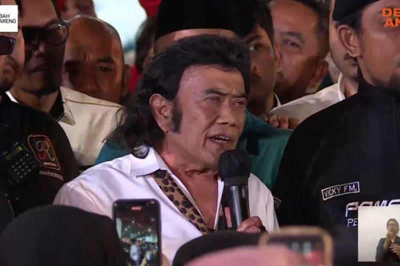 Rhoma Irama Interupsi Anies, Desak soal Nasib Seniman Indonesia