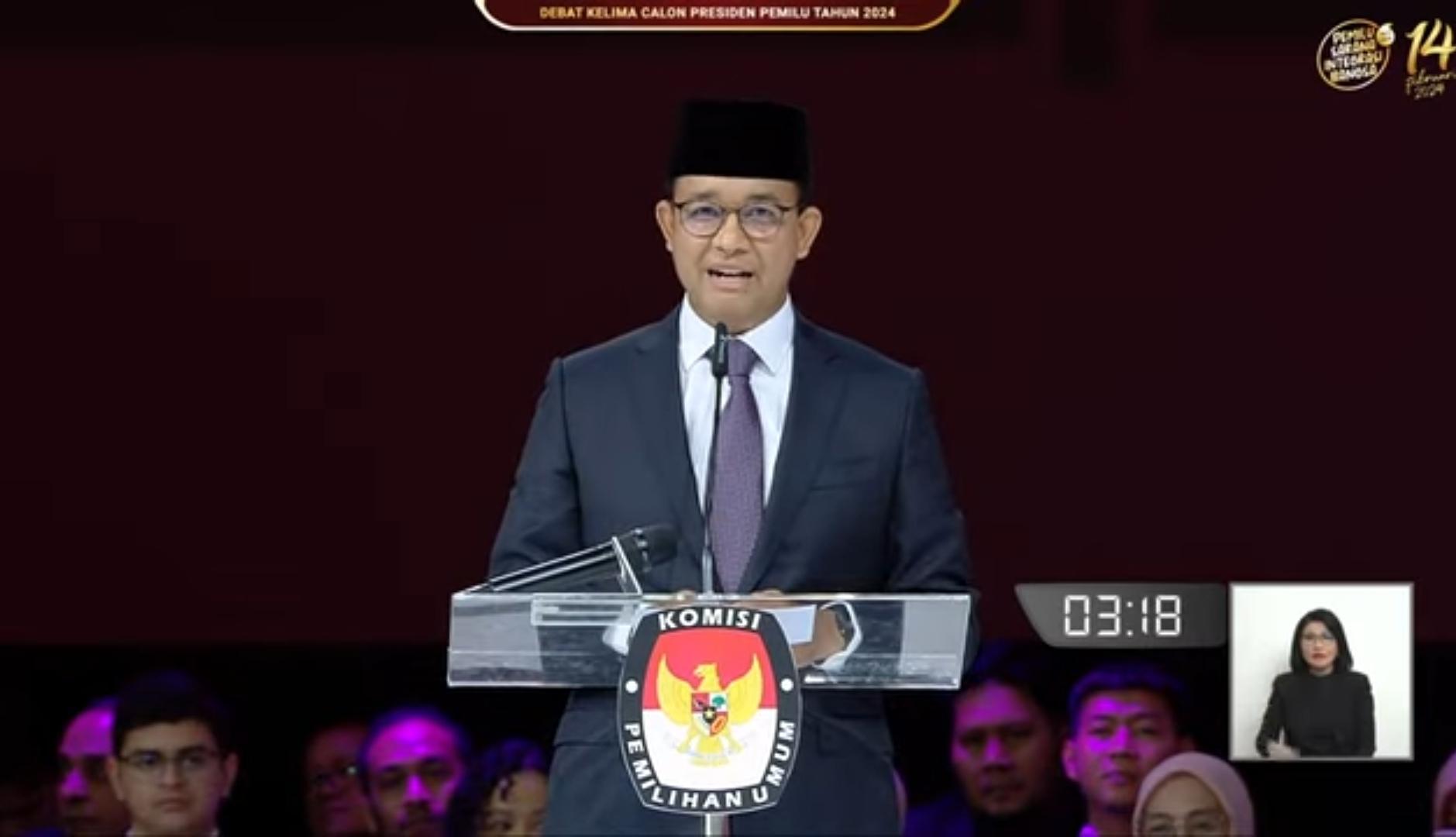 Debat Terakhir Kelar, Anies: Semoga Jadi Pertimbangan dalam Pilih Capres