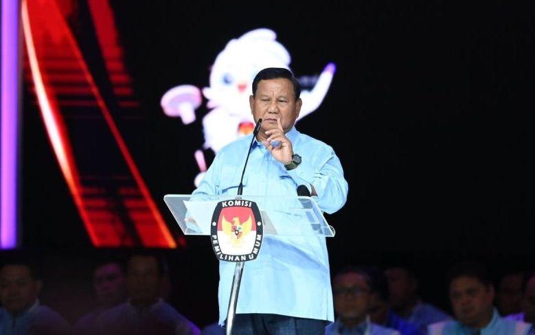 Makan Gratis jadi Kata Paling Sering Disebut Prabowo di Debat Terakhir Pilpres 2024