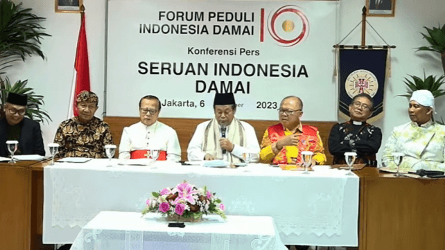 Tokoh Lintas Agama Serukan Pemilu Damai Jelang Pilpres 2024
