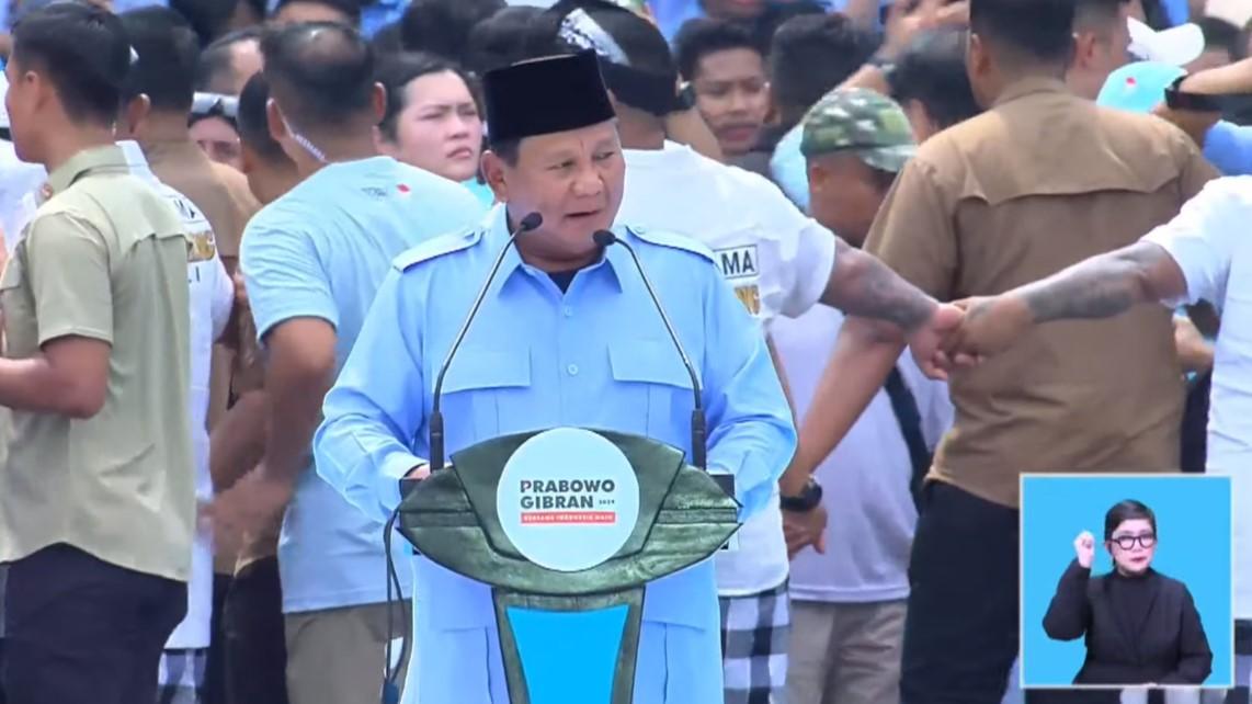 Prabowo Kembali Tegaskan Komitmen Beri Makan Siang Gratis untuk Anak Indonesia