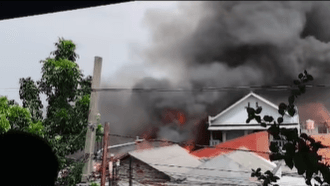 Gudang Mebel di Bekasi Terbakar