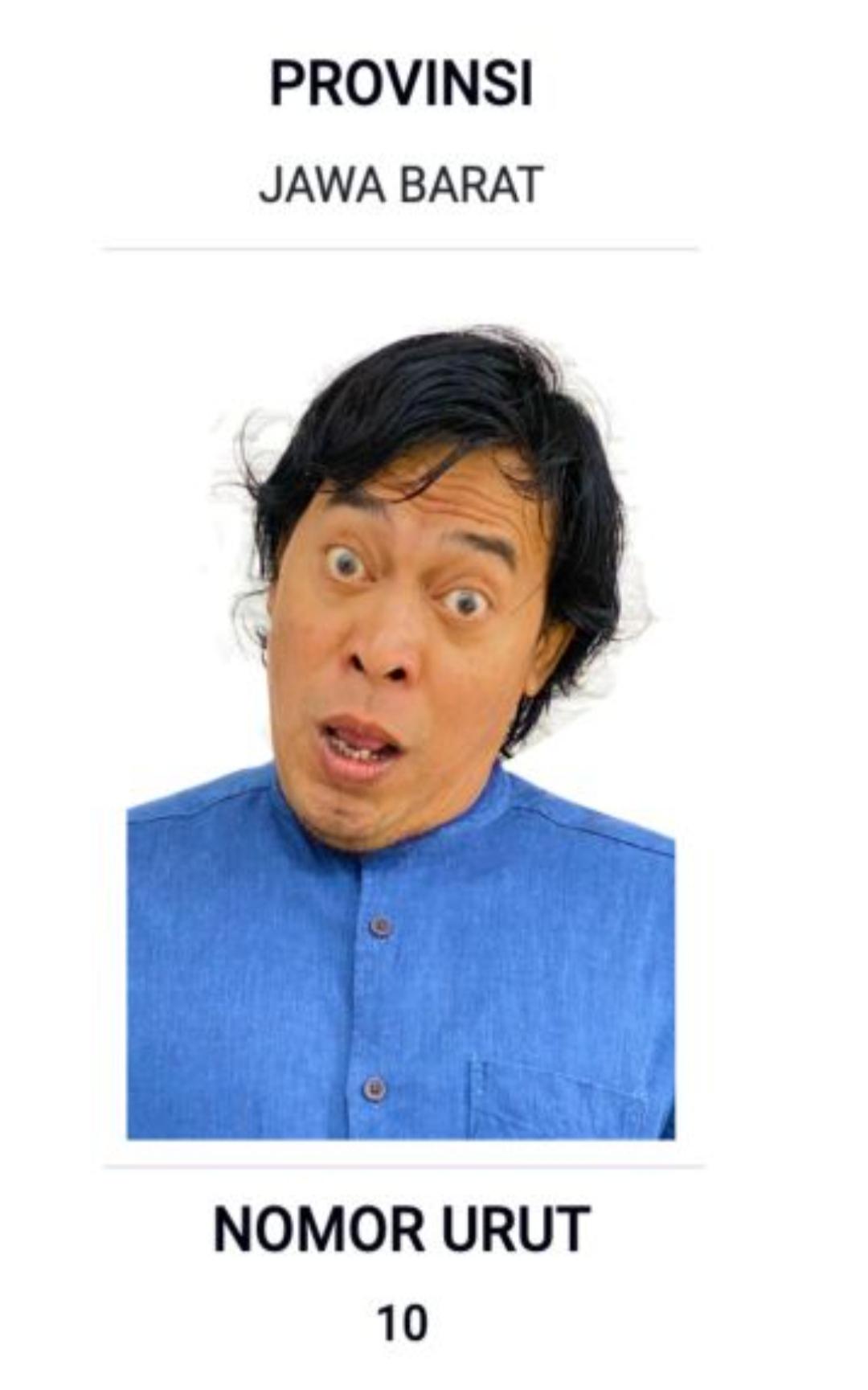 Caleg Komeng Foto Nyeleneh di Kertas Suara