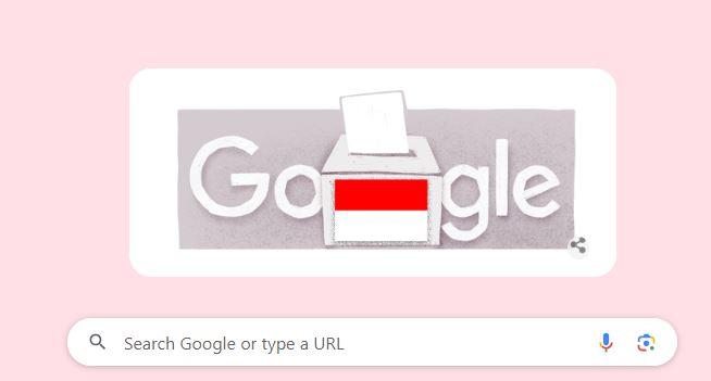 Google Doodle Turut Sambut Hari Pemungutan Suara Pemilu 2024